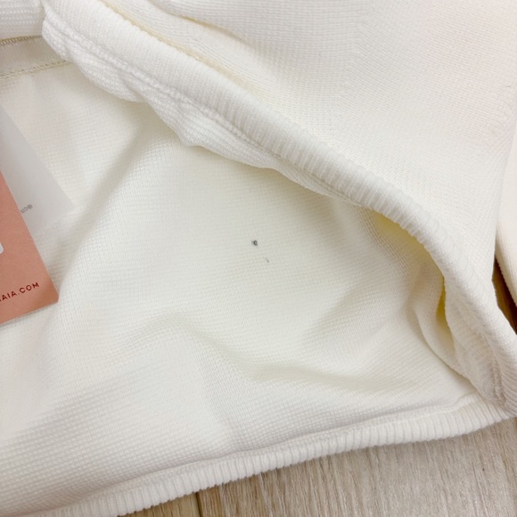 CULT GAIA Ellie Knit Top in Off White Size S - Picture 10 of 12
